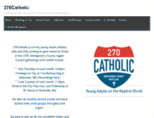 Tablet Screenshot of 270catholic.org